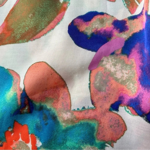 Clements Ribeiro  Floral Print Beaded Tank Top - Picture 16 of 16